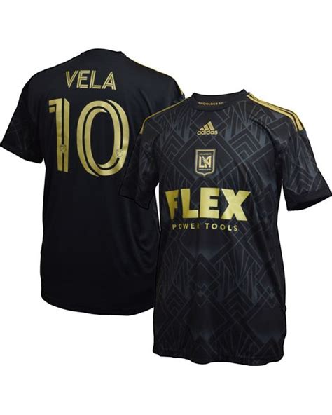 carlos vela lafc adidas 2019 primary replica player jersey black|Men's LAFC Carlos Vela adidas Black 2019 Primary Replica .